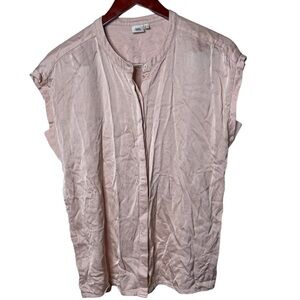 ELK pink button down sleeveless top sz 4